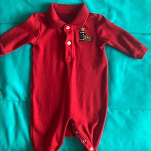 Ralph Lauren Baby Boy Christmas One Piece!